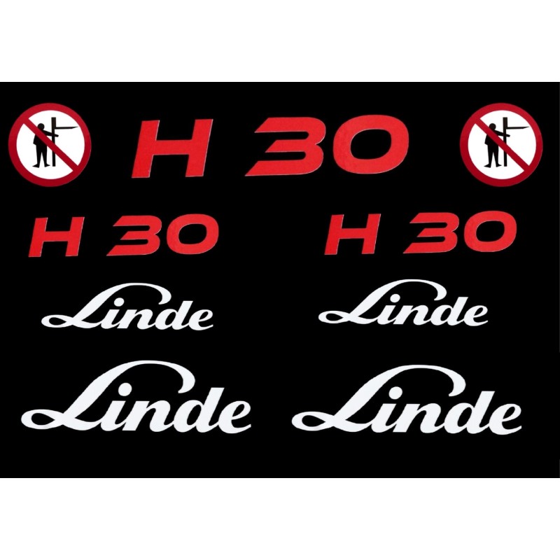 Linde h30 pictogram stickers set