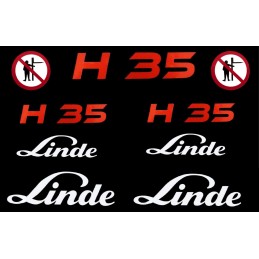 Linde h35 pictogram stickers set