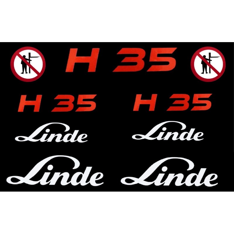 Linde h35 pictogram stickers set