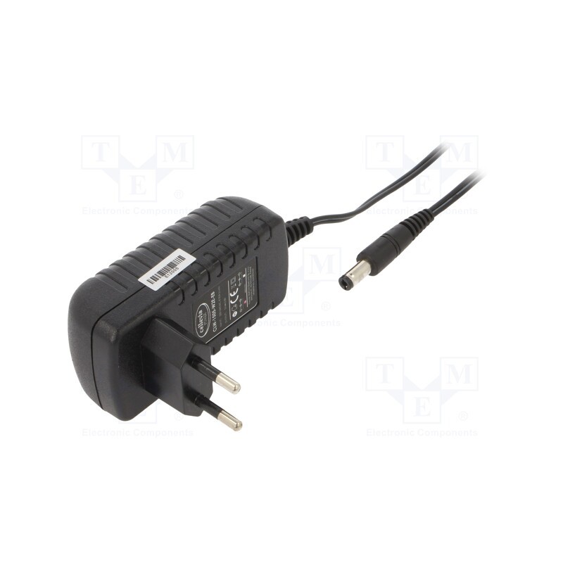 1 pcs x CELLEVIA POWER - CLW-1505-W2E-EB25 - Power supply: switched-mode, plug, 5VDC, 3A, 15W, Plug: EU, 82%