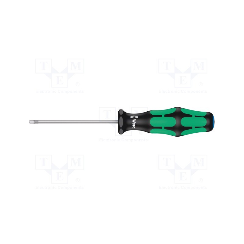 1 pcs x WERA - 5023107001 - Screwdriver, Hex Plus key, HEX 2,5mm, Blade length: 75mm