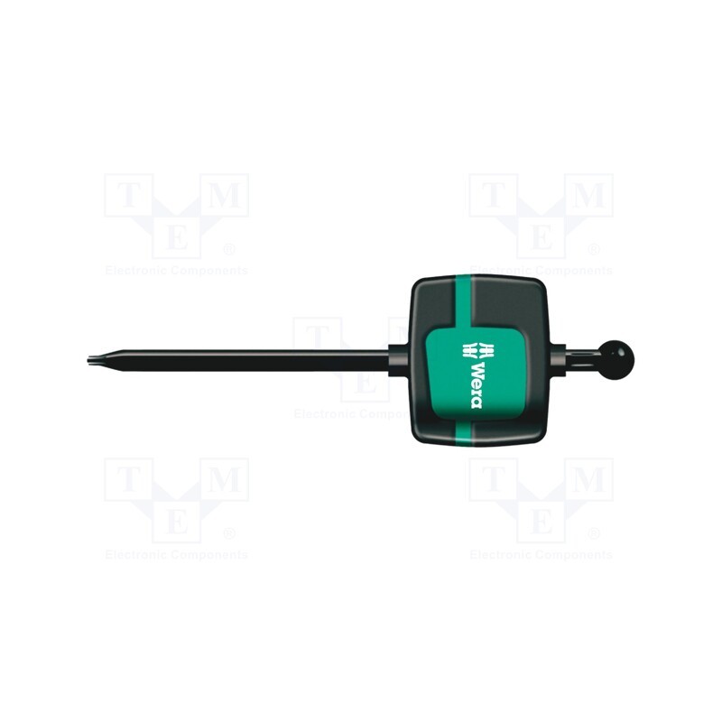 1 pcs x WERA - 5026350001 - Screwdriver, Torx®, TX06, Blade length: 33mm, Overall len: 62mm