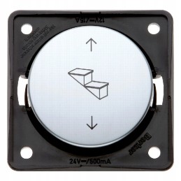 Berker step extension button for a camper