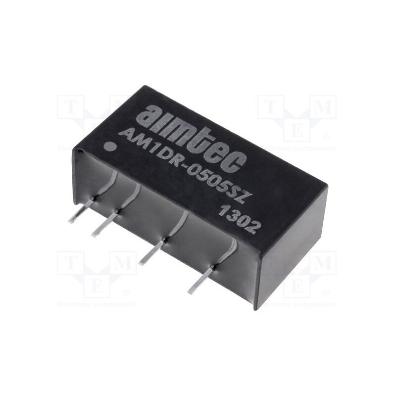 1 pcs x AIMTEC - AM1DR-0505SZ - Converter: DC/DC, 1W, Uin: 4.5÷5.5V, Uout: 5VDC, Iout: 200mA