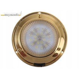 Cabin lamp ceiling lamp 12v LED, round, brass