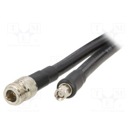 1 pcs x QOLTEC - 57028 - Cable, 50Ω, 5m, N female,RP-SMA male, PE, black