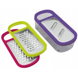 Kitchen grater with metaltex 3in1 container