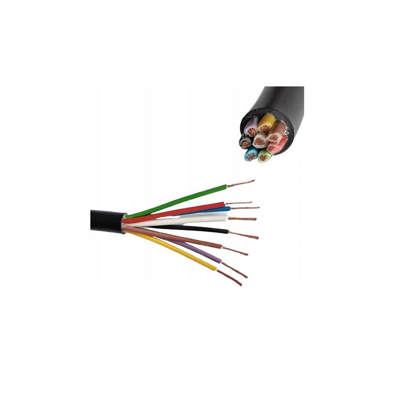 Electric cable, 8-core cable, 7x1 1 5mm, flexible