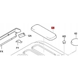 Roof window cover 541552332071 toyota