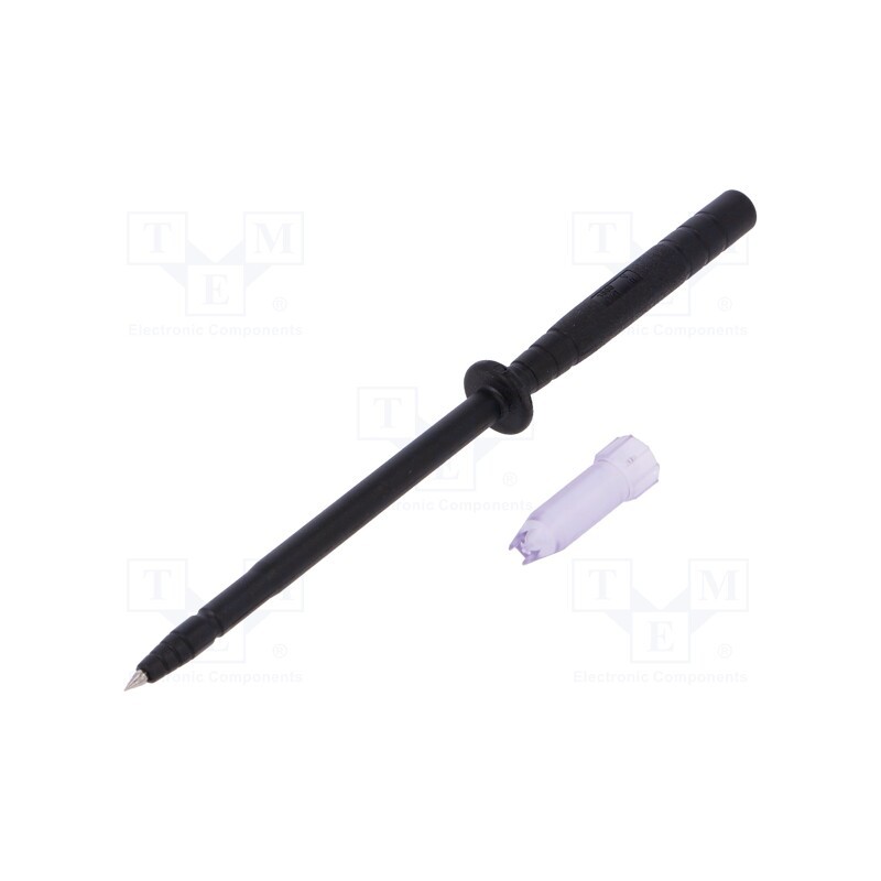 1 pcs x STu00c4UBLI - 24.0235-21 - Test probe, 1A, black, Socket size: 4mm, Overall len: 122mm
