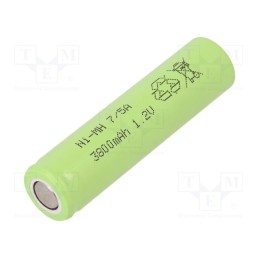 1 pcs x JJJ - J-7/5A3800 - Re-battery: Ni-MH, 7/5A,7/5R23, 1.2V, 3800mAh, Ø16.6x66.2mm