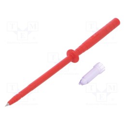1 pcs x STu00c4UBLI - 24.0235-22 - Test probe, 1A, red, Socket size: 4mm, Overall len: 122mm