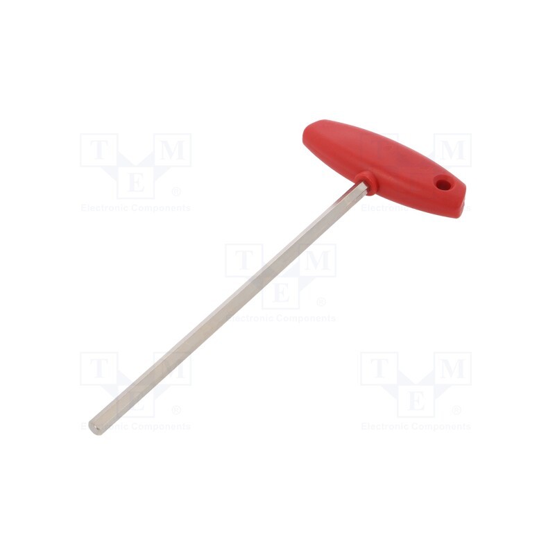 1 pcs x WIHA - 917 - Wrench, hex key, HEX 5mm, Overall len: 182mm, Kind of handle: T