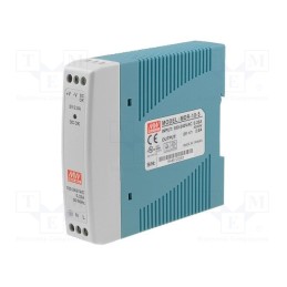 1 pcs x MEAN WELL - MDR-10-5 - Power supply: switched-mode, for DIN rail, 10W, 5VDC, 2A, OUT: 1