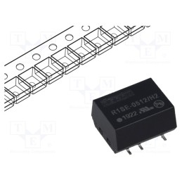 1 pcs x RECOM - R1SE-0512/H2-R - Converter: DC/DC, 1W, Uin: 4.5÷5.5V, Uout: 12VDC, Iout: 84mA, SMD
