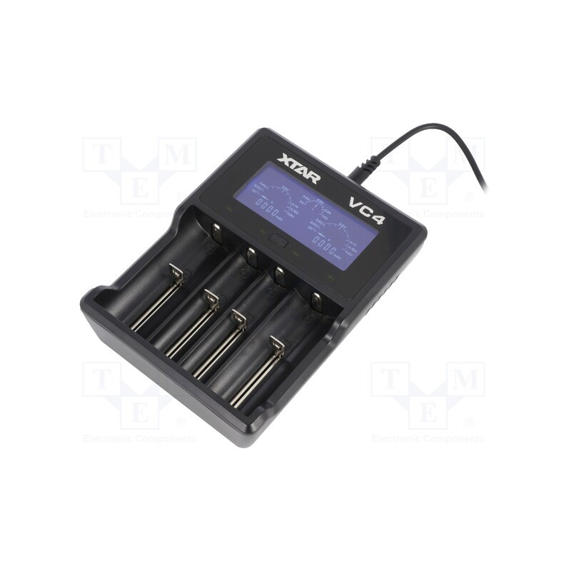 1 pcs x XTAR - VC4 - Charger: microprocessor-based, Li-Ion,Ni-MH, 1A