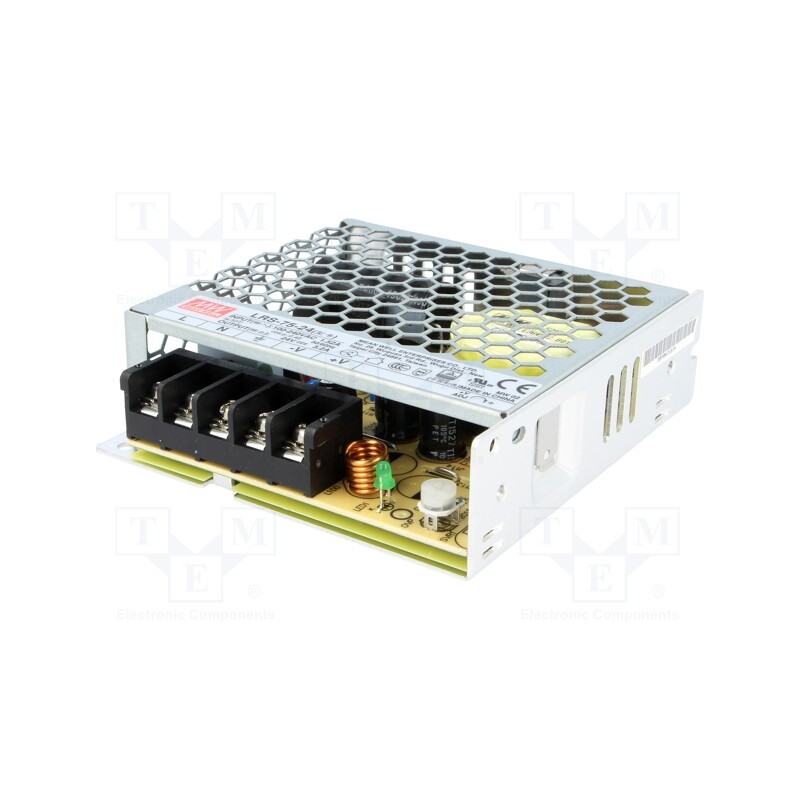 1 pcs x MEAN WELL - LRS-75-24 - Power supply: switched-mode, for building in,modular, 76.8W
