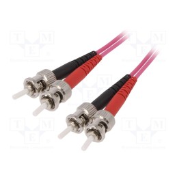 1 pcs x LAPP - 29022402 - Fiber patch cord, OM4, ST/UPC,both sides, 2m, LSZH, violet