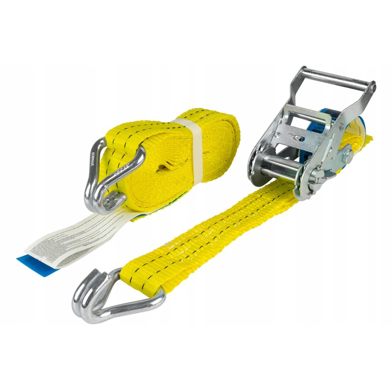 Lashing strap 4m 35mm 2t yellow, securing the trailer load