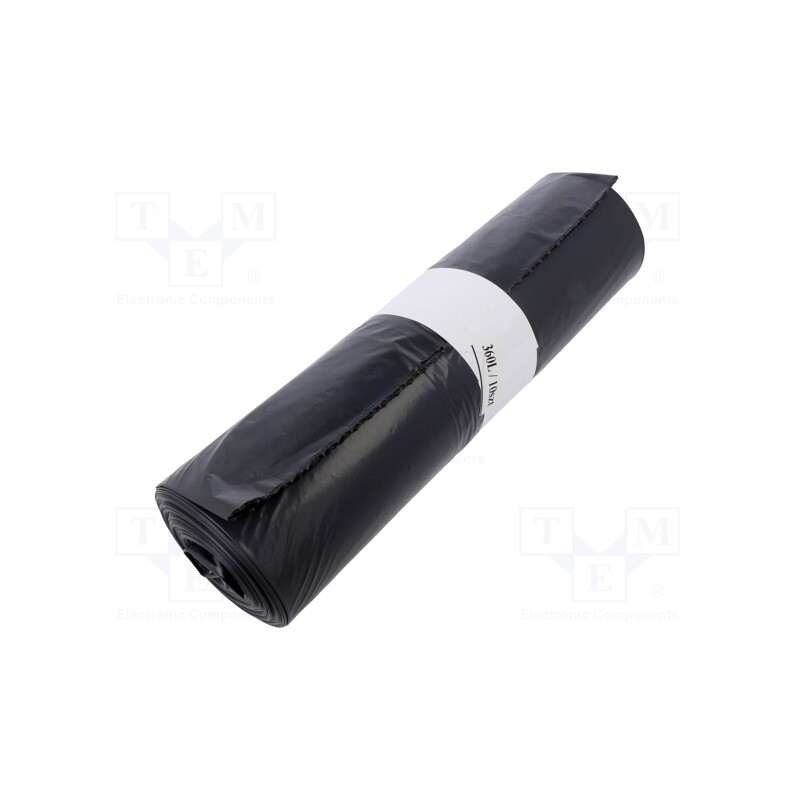 1 rol x PLAST - 03-02-36721 - Trash bags, polyetylene LD, black, 360l, 10pcs.