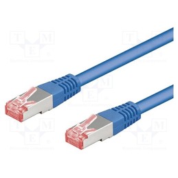 1 pcs x Goobay - 93677 - Patch cord, S/FTP, 6a, stranded, Cu, LSZH, blue, 1m, 27AWG