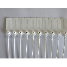 Plastic transport seal, 100 pieces, white