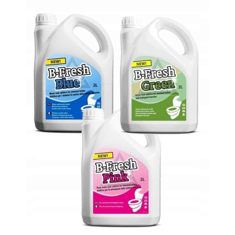 Chemical toilet fluids, thetford camping tent