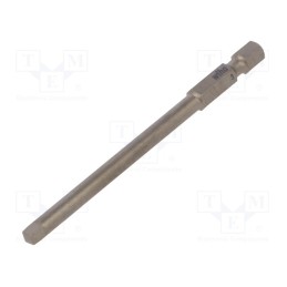 1 pcs x WIHA - 39208 - Screwdriver bit, square, 3, Overall len: 90mm, PROFESSIONAL