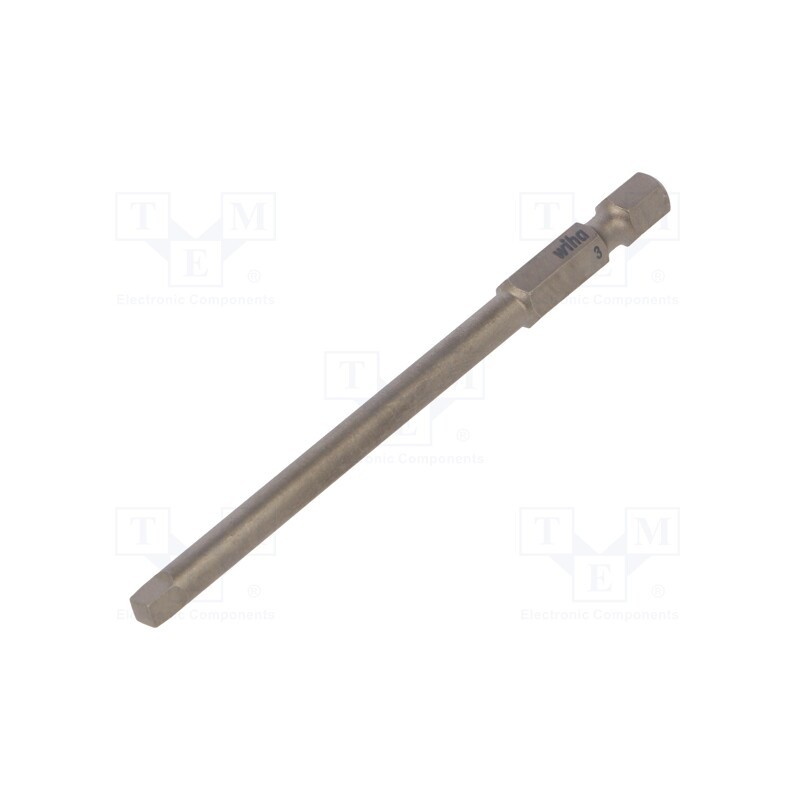 1 pcs x WIHA - 39208 - Screwdriver bit, square, 3, Overall len: 90mm, PROFESSIONAL