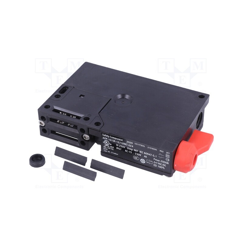 1 pcs x SCHMERSAL - AZM 161SK-12/12RKT-024 - Safety switch: bolting, AZM 161, NC x4 + NO x2, IP67, plastic