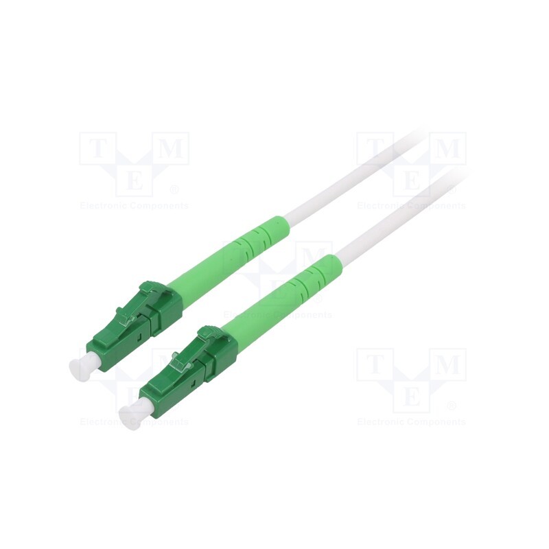 1 pcs x Goobay - 59590 - Fiber patch cord, OS2, LC/APC,both sides, 20m, LSZH, white