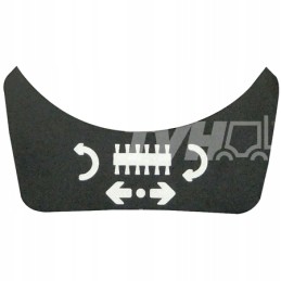 Sticker marking the lever 0009386603