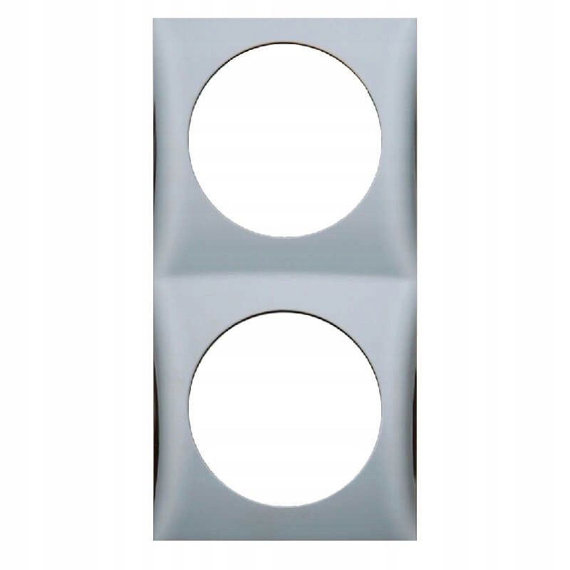 Berker chrome double frame for a boat camper