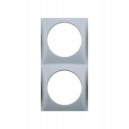 Berker chrome double frame for a boat camper