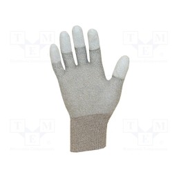 1 set x ANTISTAT - 109-0051P - Protective gloves, ESD, XL, copper,polyester, &lt,100kΩ
