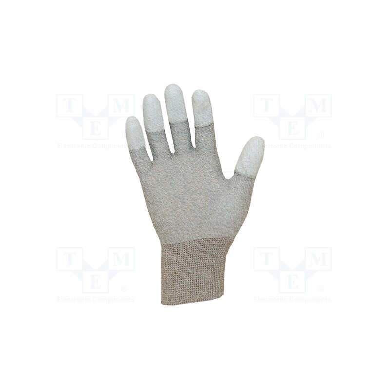 1 set x ANTISTAT - 109-0051P - Protective gloves, ESD, XL, copper,polyester, &lt,100kΩ