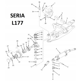 Suspension link pin hyster f001 h1 6ft