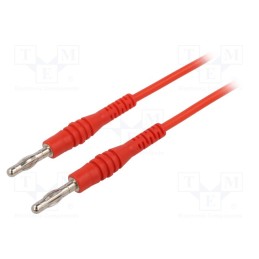 1 pcs x STu00c4UBLI - 64.9289-10022 - Test lead, 60VDC, 30VAC, 15A, banana plug 4mm,both sides, Len: 1m