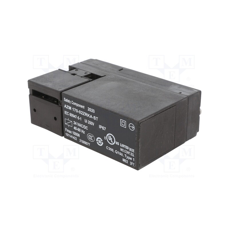 1 pcs x SCHMERSAL - AZM 170-02ZRKA-ST 24VAC/DC - Safety switch: bolting, AZM 170, NC x2, IP67, plastic, black, 24VDC