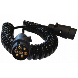 Spiral extension cable for trailer 7pin 5m