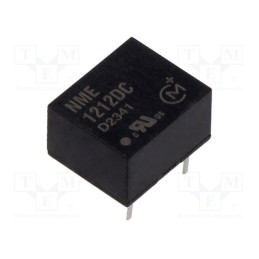 1 pcs x Murata Power Solutions - NME1212DC - Converter: DC/DC, 1W, Uin: 10.8÷13.2V, Uout: 12VDC, Iout: 83mA, DIP