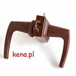 Door handle with lock for the toilet