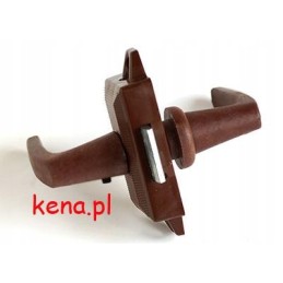 Door handle with lock for the toilet