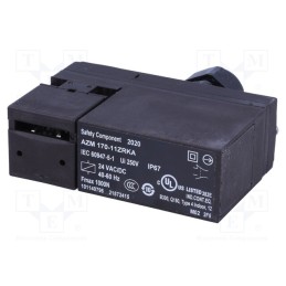 1 pcs x SCHMERSAL - AZM 170-11ZRKA 24VAC/DC - Safety switch: bolting, AZM 170, NC + NO, IP67, plastic, black