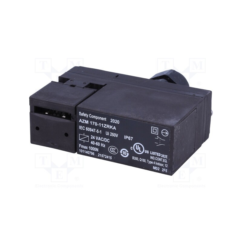 1 pcs x SCHMERSAL - AZM 170-11ZRKA 24VAC/DC - Safety switch: bolting, AZM 170, NC + NO, IP67, plastic, black