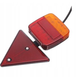 A set of lamps and lights for a magnet machine trailer