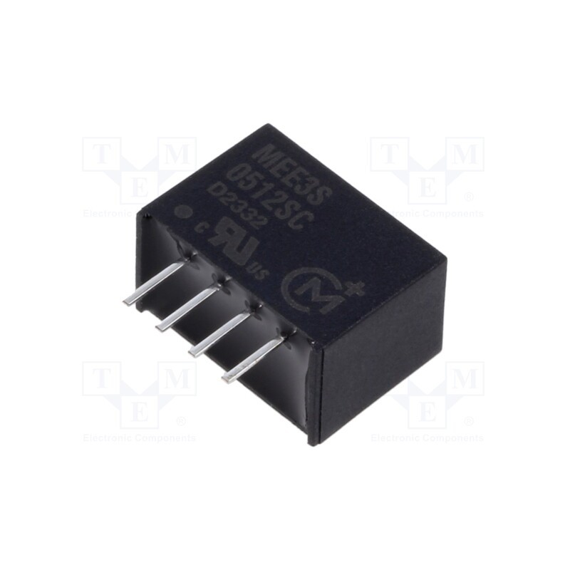 1 pcs x Murata Power Solutions - MEE3S0512SC - Converter: DC/DC, 3W, Uin: 4.5÷5.5V, Uout: 12VDC, Iout: 250mA, SIP
