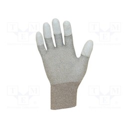 1 set x ANTISTAT - 109-0037P - Protective gloves, ESD, S, copper,polyester, &lt,100kΩ