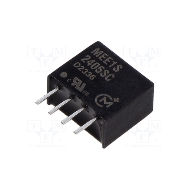 1 pcs x Murata Power Solutions - MEE1S2405SC - Converter: DC/DC, 1W, Uin: 21.6÷26.4V, Uout: 5VDC, Iout: 200mA, SIP