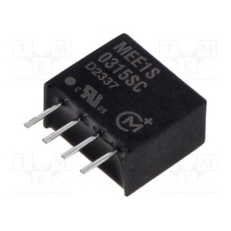 1 pcs x Murata Power Solutions - MEE1S0315SC - Converter: DC/DC, 1W, Uin: 2.97÷3.63V, Uout: 15VDC, Iout: 67mA, SIP